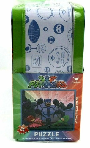 PJ Masks 24 piece Puzzle in a Tin Lunch Box with Handle - Picture 2 of 2