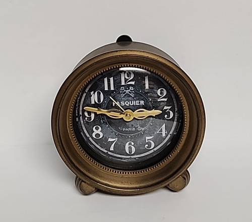Timeworks Messing Schreibtisch Tischuhr "Hotel Pasquier-Paris"