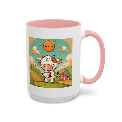 Tazza da caffè mucca addormentata cartone animato fattoria tazza simpatica animale luna divertente tazza da tè - Foto 63 di 70