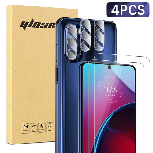 4Pack For Motorola Moto G Stylus 5G 2021 Tempered Glass Screen Camera Protector - Picture 13 of 14