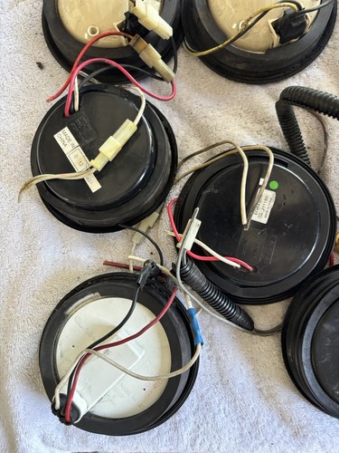 🚗 2X 4” Round Red Stop Turn Tail Lights & White Backup Lights  8 Total - Picture 6 of 10