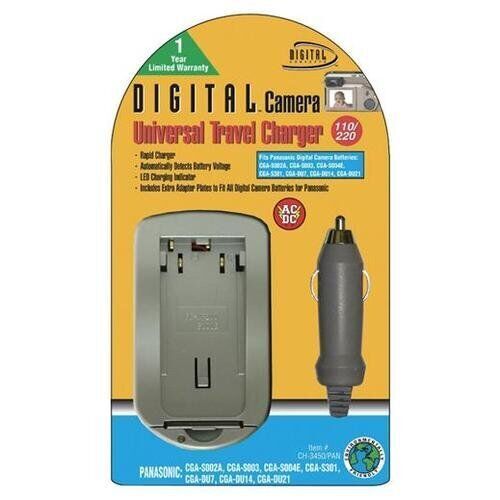Sakar CH3400P Universal Travel Battery Charger for Panasonic Batteries - Picture 2 of 2