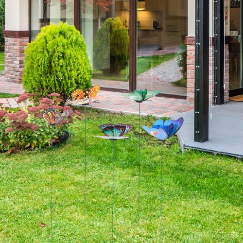 10Pcs Garden Butterflies Stake Lawn Butterfly Ornament Butterfly Shaped Stake - Picture 12 of 12