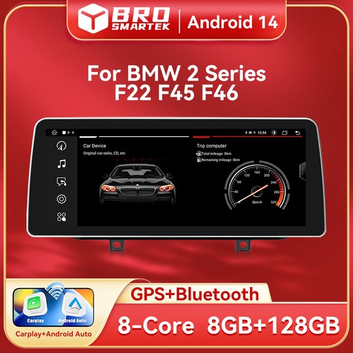Para BMW Serie 2 F45 F46 NBT Coche Estéreo GPS 12.3" Android 14 CarPlay DAB+ BT5.0 - Imagen 1 de 14