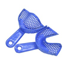 10Pcs Dental Impression Trays Medium Size M 5Pcs Upper & 5Pcs Lower Autoclavable