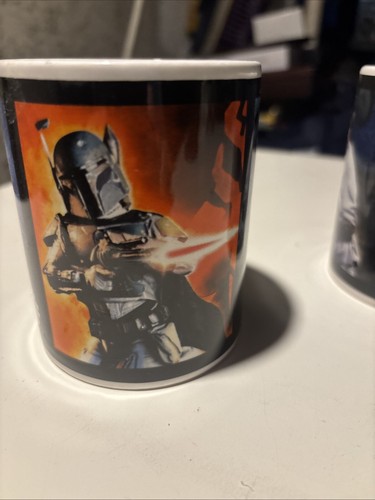 2 Star Wars Galerie Coffee Mugs 2012 Yoda, Han Solo, Skywalker, & Darth Vader - Picture 3 of 10