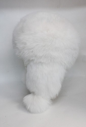 NUEVO SOMBRERO GORRA DE PIEL DE ZORRO BLANCO NATURAL MUJER TALLA TODO - Imagen 11 de 13