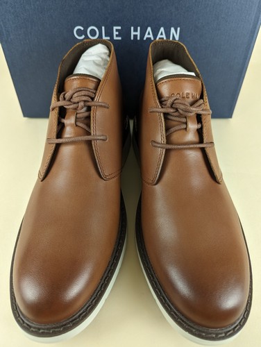 Cole Haan Go To Lace Chukka Boots Mens 7.5 M Brown Leather Ankle Top Shoes NWB - Picture 3 of 13