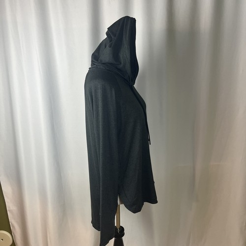 Athleta Uptempo Hoodie Sweatshirt Damen Medium Taschen Training anthrazit grau - Bild 5 von 7