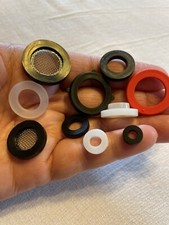 PCS Hose Washers Set 10 pc Assorted Sizes Rubber / Silicone Flat Ring
