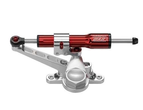 Amortiguador de dirección Bitubo Aprilia RS250 1996 rojo y kit de montaje - Imagen 2 de 3