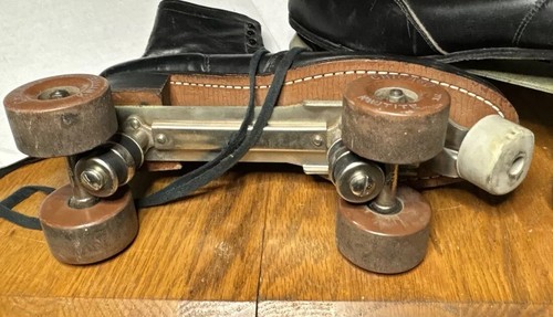 Vintage Pair Of Chicago Kwitite Mens Roller Skates With Carring Case - Bild 9 von 13