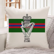 Royal Irish Regiment Cushion Cover Personalised Military Veteran Army Gift MC42