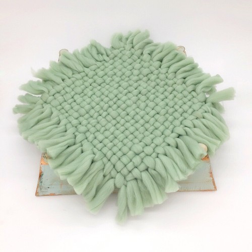 Newborn Studio Photography Prop Baby Square Backdrop Blanket Background Knit Mat - Picture 16 of 19