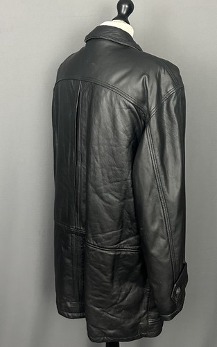 GIVENCHY CUIR LEATHER COAT - Men's Size IT 54 / UK 44" Chest 2XL XXL - Picture 20 of 24