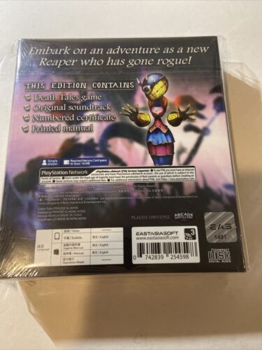 Death Tales (Sony PS Vita). Play-Asia Limited Edition. Brand New. #1491/1500. - Picture 2 of 3