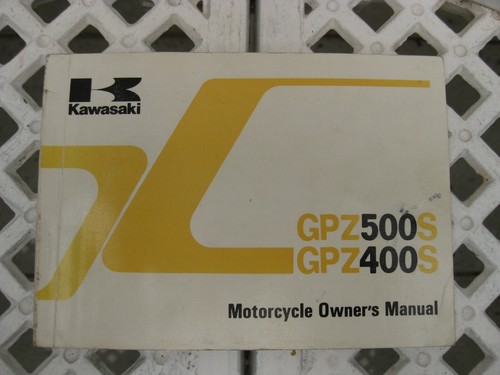 MOTORCYCLE OWNER'S MANUAL. Kawasaki GPZ400/500S EX pt.99922-1504-01 Sep 1988 - Picture 2 of 7
