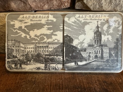 Vintage Schuberth Tamat-Secie Melamin Alt-Berlin Set of 6 Coasters West Germany - Picture 10 of 11