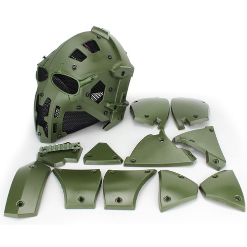 Full Face Protective Mask Tactical Airsoft Helmet w/Visor Goggles Military Cospl - Picture 17 of 17
