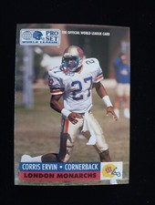 Corris Ervin (Central Florida) - 1991 Pro Set World League #WL13