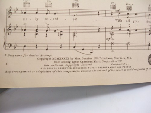 1939 George White's Scandals spartito musicale "Are You Havin Any Fun?" - Foto 4 di 6