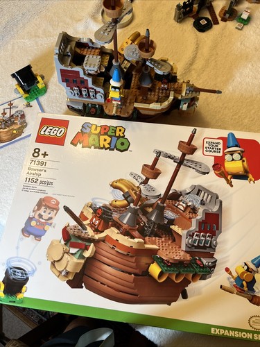 LEGO Super Mario 71391 Bowser’s Airship Expansion Set Completo Ritirato - Foto 6 di 9