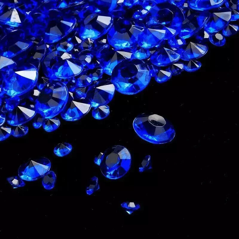 Mesa de dispersión de cristales acrílicos diamante confeti decoración de boda favor 2100 piezas Foto 4 de 4