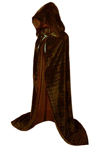 Umhang Cape Halloween Karneval Vampir Kostüm Mit Kapuze Weicher Mantel Unisex - Picture 9 of 17