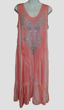 NEW Vocal Coral Studded Bling Dress With Tie-Dye Ruffles S,M,XL SALE