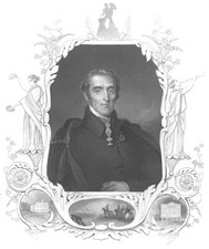 Arthur Wellesley DUKE OF WELLINGTON PRIME MINISTER ~ 1843 Art Print Engraving
