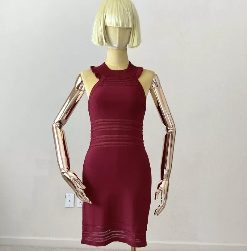 For love and top lemons burgundy dress