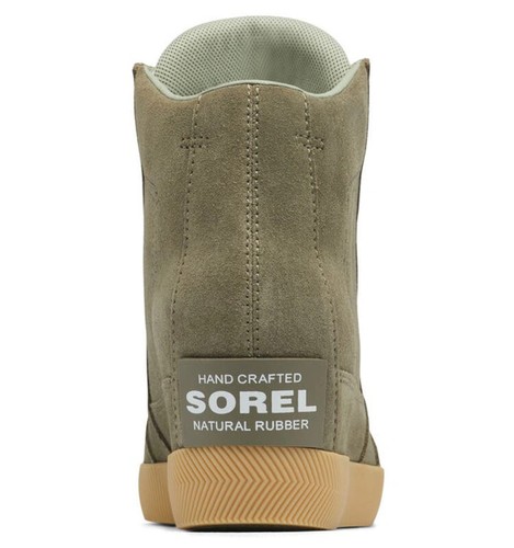 NEW SOREL Out N About Wedge II Waterproof Sneaker Boot US 9 Stone Green/Sea Salt - Picture 5 of 21