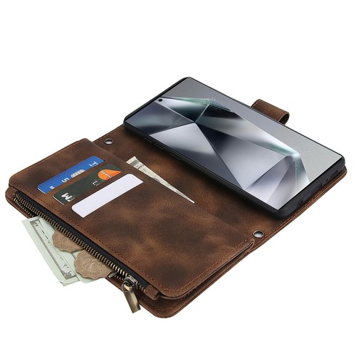 Flip Credit Card Slots Handy Wallet Leather Case Cover For Samsung Galaxy Phone - Picture 29 of 50