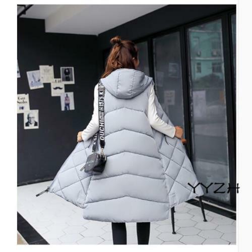Winter Womens Sleeveless Jacket Cotton Down Coat Hooded Vests Padded Waistcoats - Picture 8 of 16