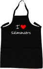 I Love Heart Salamanders Apron