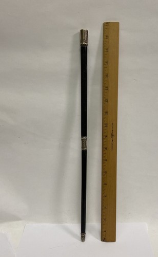 VINTAGE or ANTIQUE CONDUCTORS BATON STERLING SILVER MOUNTS - Picture 2 of 18