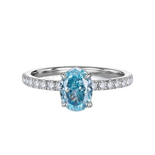 1.5CT Radiant Engagement Ring Blue Natural Pink Stone 925 Solid Silver 6X8MM - Picture 55 of 65