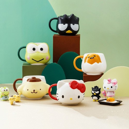 Cinnamoroll Kuromi My Melody Pompom Purin Small Yolk Cute Mug Cup Gifts - Picture 4 of 18