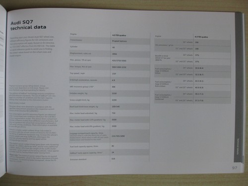Audi SQ7 & Q7 Sales Brochure (2016 / 2017 Ed 3.0) - Picture 11 of 12