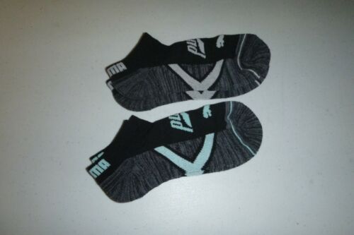 Puma SPORT da uomo Athletics LOW CUT 2 paia calze casual a maglia morbida taglia:7-11 -nere - Foto 3 di 5