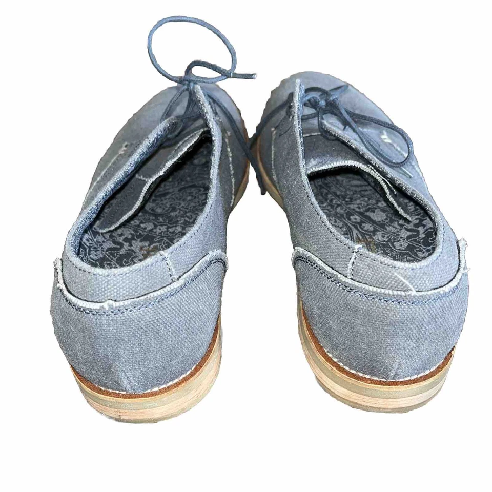 Zapatos Oxford Margaritaville Tavern Lona Redondeados Talla 10 Gris Informal Con Cordones Foto 3 de 4