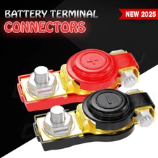 Pair Universal Negative Positive Auto Battery Cable Terminal Top Post Car Truck