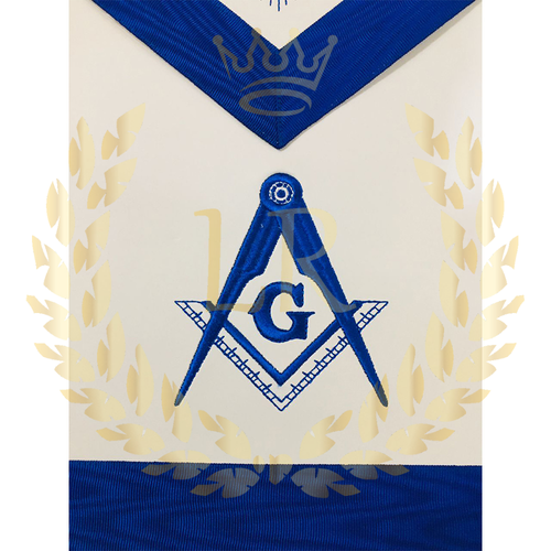 Grembiule regolare Masonic Regalia Master Mason, set grembiule ricamato a macchina - Foto 3 di 8