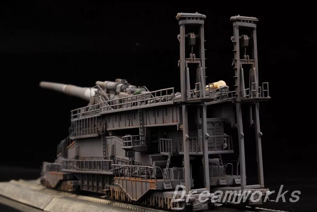 1:72 WWII German Schwerer Gustav Heavy Gustav Dora Railway Gun