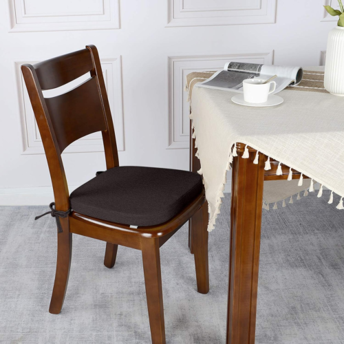 Dining Chair Cushions Set of 4, Non Slip Seat Pads for Kitchen Chairs with Ties, - Picture 7 of 7