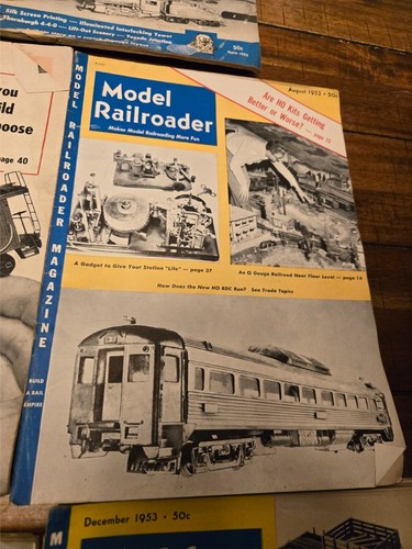 Die Modellbahn Zeitschrift 11 Lot ( 1953 fehlt Juni ) illustriert - Bild 8 von 14