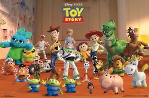 TOY STORY 4 - CHARACTER COLLAGE POSTER - 22x34 - DISNEY PIXAR MOVIE 17079 | eBay