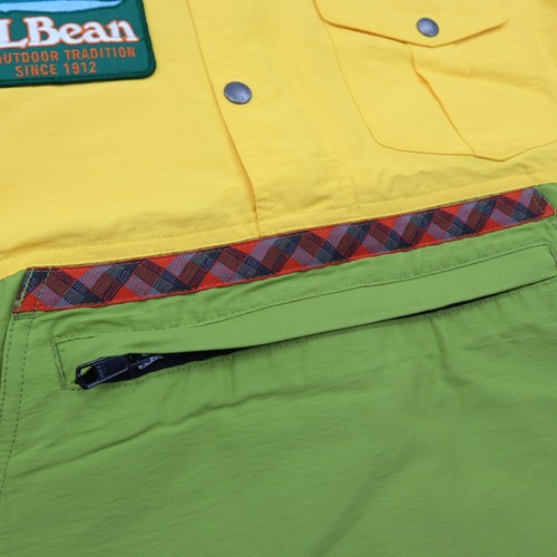 LL Bean x Todd Snyder Men's Anorak 1/2 Zip Pullover Jacket Yellow / Green L NWT - Picture 4 of 12