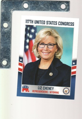 Carte affascinanti 2021 Congresso USA #535 Liz Cheney GOP WYOMING FUTURE POTUS? - Foto 1 di 2