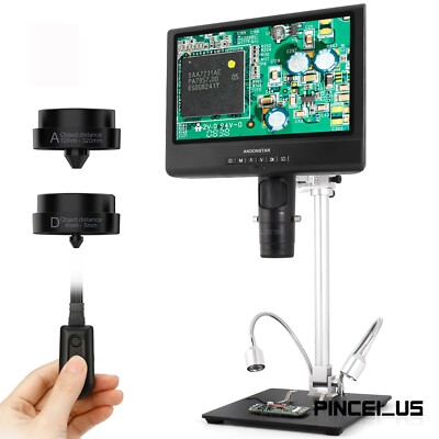 Andonstar AD249-M 10'' LCD Screen Digital Microscope for Electronics Repairing